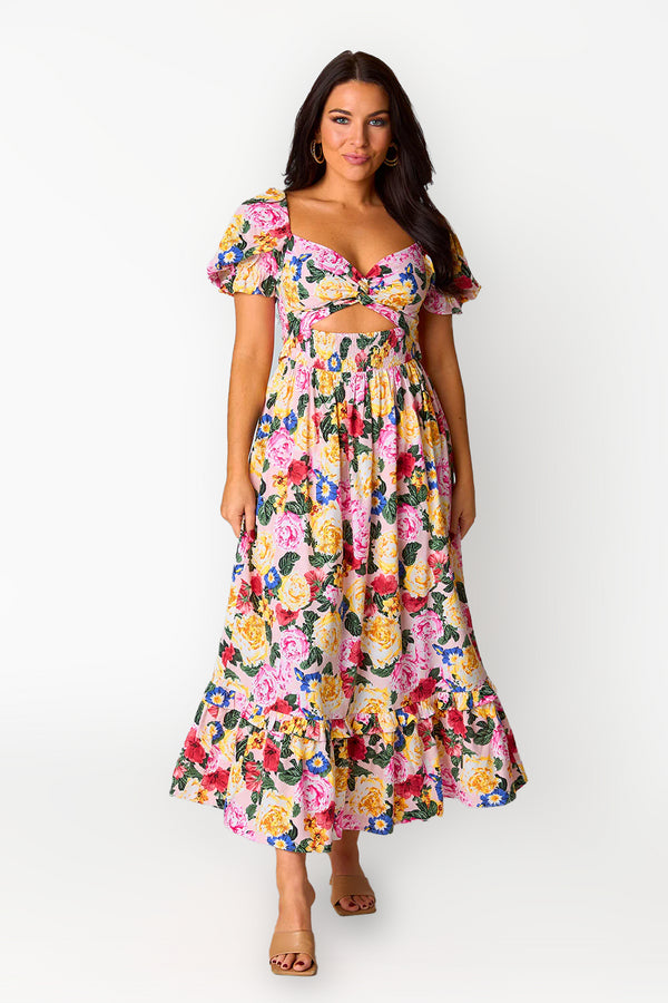 ross-cut-out-midi-dress-monet Buddy Love - Sophia's Style-Ross Cut Out Midi Dress - Monet-Monet-XS-1